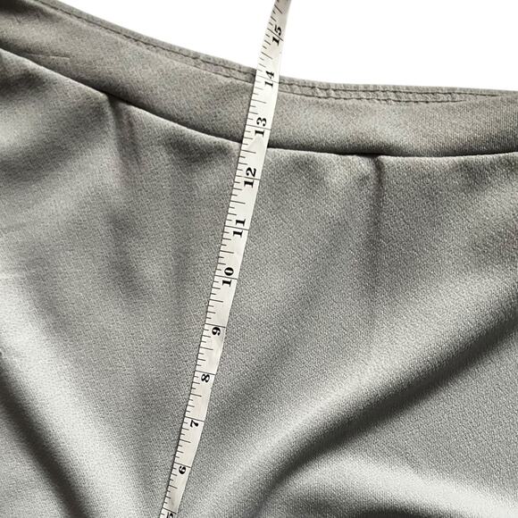 Vintage Sage Green Two Piece Vest and Pant Set Minimalist Polyester Size M - Picture 7 of 12